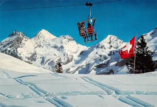 AK / Ansichtskarte  Sessellift_Chairlift_Telesiege Kandersteg oestereich Fruendenhorn 