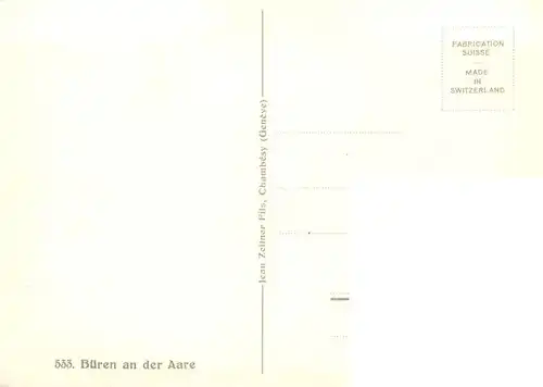 AK / Ansichtskarte  Bueren_Aare Ortsmotiv an der Aare Kuenstlerkarte Bueren_Aare