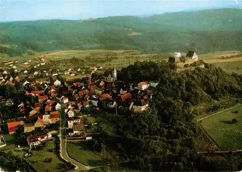 AK / Ansichtskarte  Otzberg_Odenwald Fliegeraufnahme mit Veste Otzberg Burgschaenke Otzberg Otzberg Odenwald