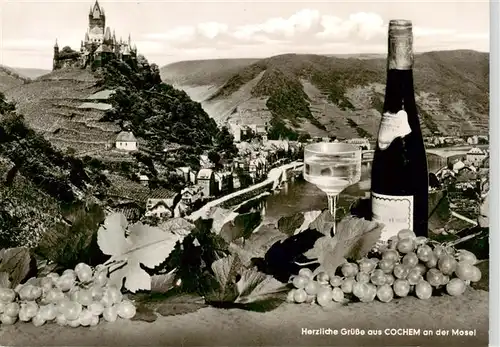 AK / Ansichtskarte  Cochem_Kochem_Mosel Panorama mit Burg 