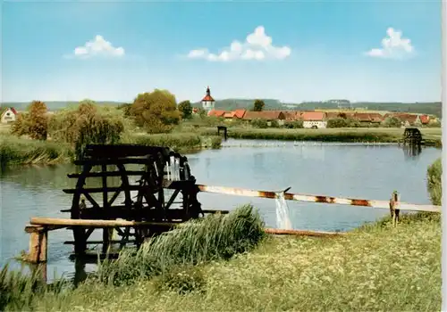 AK / Ansichtskarte 73887197 Erlangen Wasserraeder an der Regnitz Erlangen