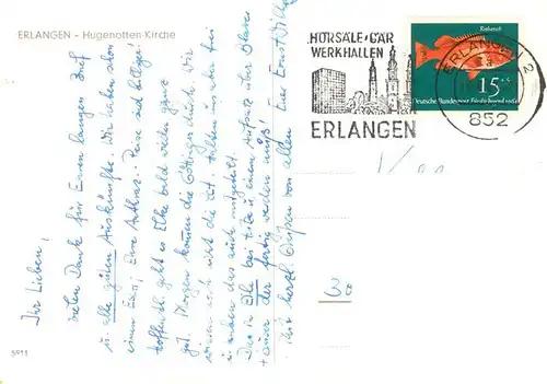 AK / Ansichtskarte 73887216 Erlangen Hugenotten Kirche Erlangen
