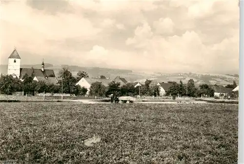 AK / Ansichtskarte  Dlouha_Loucka_CZ Panorama mit Kirche 