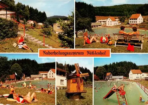 AK / Ansichtskarte 73887230 Hessles Naherholungszentrum Nuessleshof Freibad Liegewiese Windmuehle Hessles