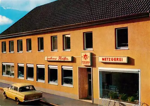 AK / Ansichtskarte  Stadtschwarzach Gasthof Pfeiffer Metzgerei  Stadtschwarzach