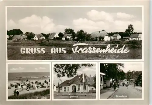 AK / Ansichtskarte  Trassenheide_Usedom Panorama Strand Bahnhof Strandweg Trassenheide Usedom