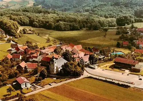 AK / Ansichtskarte  Neunkirchen_Odenwald Modautal Fliegeraufnahme mit Ev Pfarrkirche Neunkirchen Odenwald