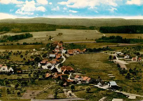 AK / Ansichtskarte  Bullau_Erbach_Odenwald Pension Schumbert Fliegeraufnahme 