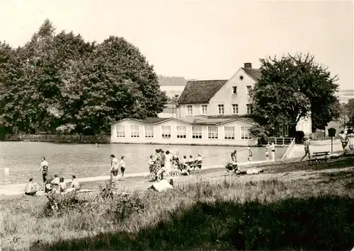 AK / Ansichtskarte 73887316 Hetzdorf_Bockelwitz Badeanstalt mit Gaststaette Sumpfmuehle Hetzdorf Bockelwitz