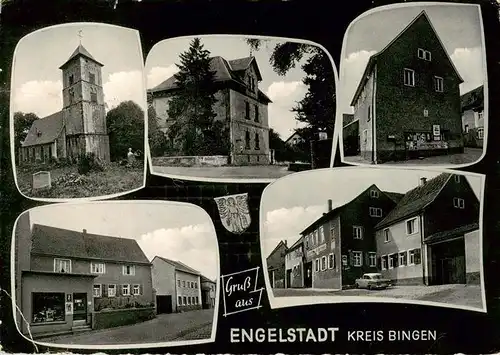 AK / Ansichtskarte  Engelstadt Kirche Ortspartien Engelstadt