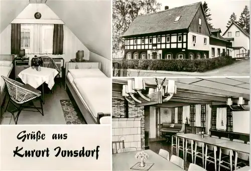 AK / Ansichtskarte 73887355 Jonsdorf_Saechsische_Schweiz Landesverbandsheim Haus Gertrud Zimmer Gastraum 