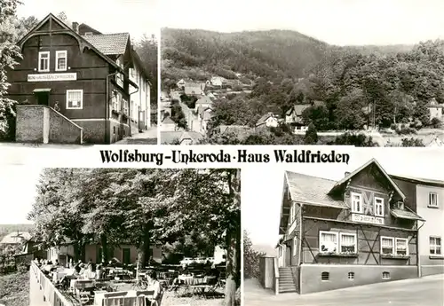 AK / Ansichtskarte  Unkeroda_Eisenach_Thueringen Haus Waldfrieden Panorama Gartenterrasse Unkeroda_Eisenach