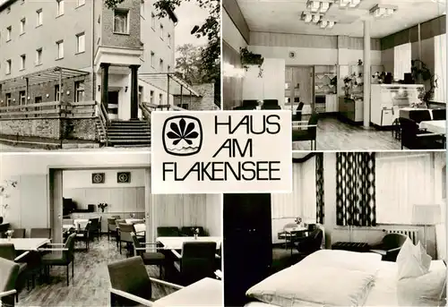 AK / Ansichtskarte  Woltersdorf_Erkner Haus am Flakensee Gastraeume Zimmer Woltersdorf Erkner