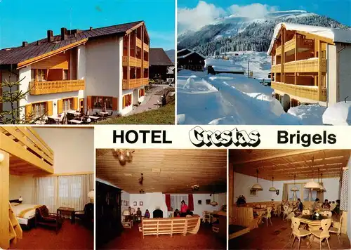 AK / Ansichtskarte  Brigels_GR Hotel Crestas Gastraeume 