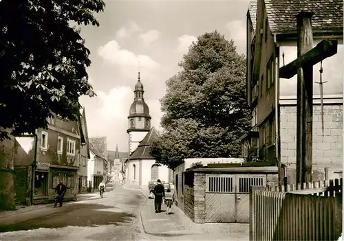 AK / Ansichtskarte  Neustadt_Odenwald Ortszentrum Blick zur Kirche Neustadt_Odenwald