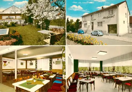 AK / Ansichtskarte  Muemling-Grumbach_Odenwald Gasthaus Pension Schuetzenhof Restaurant Garten Baumbluete 