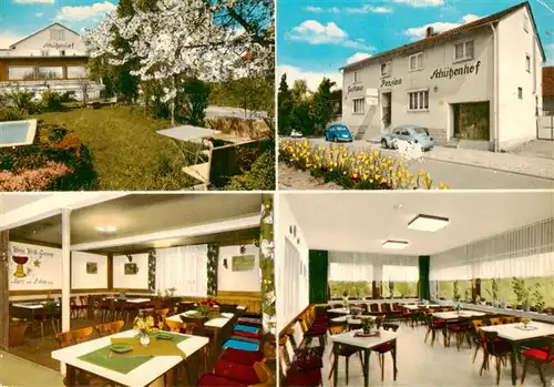 AK / Ansichtskarte  Muemling-Grumbach_Odenwald Gasthaus Pension Schuetzenhof Gastraeume Garten 