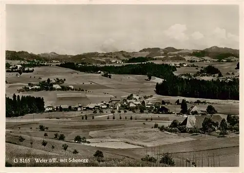 AK / Ansichtskarte  Weier_Affoltern_Emmental_BE Panorama Blick gegen Schonegg 