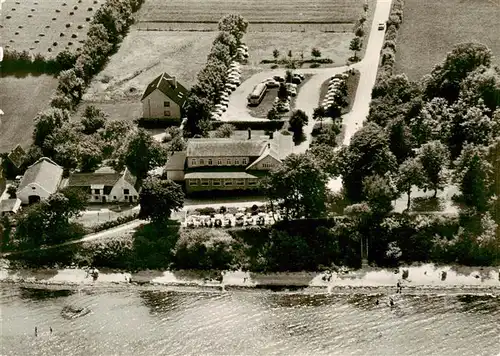 AK / Ansichtskarte  Steinberghaff Strandhotel Strandcafe Steinberghaff Fliegeraufnahme Steinberghaff