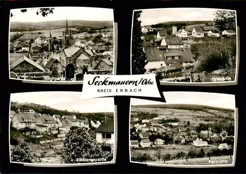 AK / Ansichtskarte 73887561 Seckmauern Kirche Ortsansicht Siedlung Panorama Seckmauern