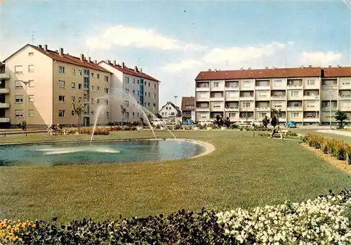 AK / Ansichtskarte  Neu-Isenburg Andreas Loeber Platz Fontaene Neu-Isenburg