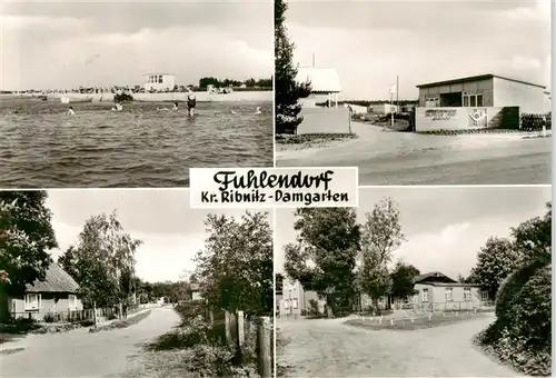 AK / Ansichtskarte  Fuhlendorf_Darss_Ribnitz-Damgarten Strand Ferienheime der Deutschen Post Dorfstrasse Gaststaette Krull 