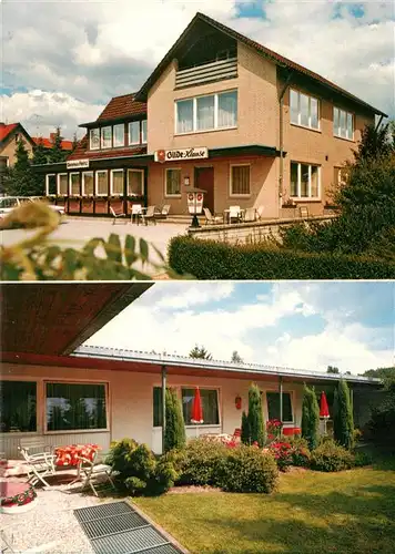 AK / Ansichtskarte 73887660 Bad_Bevensen Gaststaette Gilde Klause mit Gaestehaus Heinz Bad_Bevensen