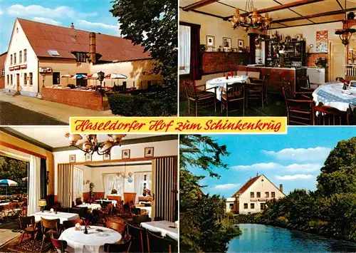 AK / Ansichtskarte 73887680 Haseldorf Haseldorfer Hof zum Schinkenkrug Gastraeume  Haseldorf