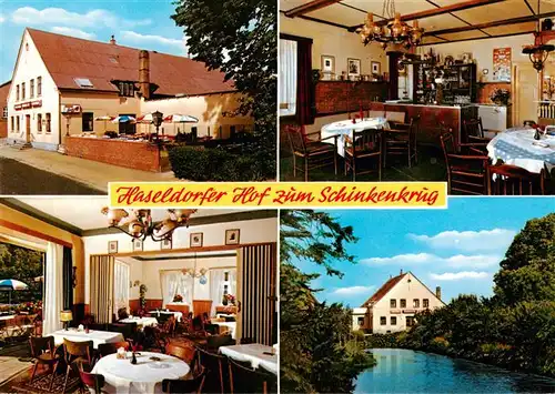 AK / Ansichtskarte  Haseldorf Haseldorfer Hof zum Schinkenkrug Gastraeume  Haseldorf