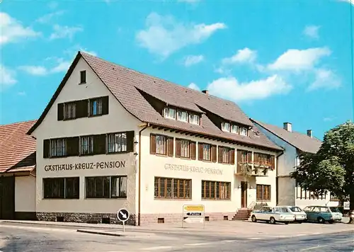 AK / Ansichtskarte  Biberach_Baden Gasthaus Kreuz Pension Biberach_Baden