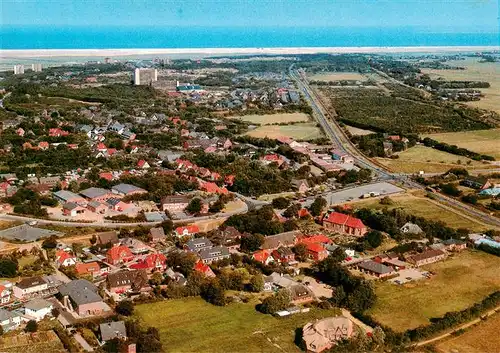 AK / Ansichtskarte  St-Peter-Ording Fliegeraufnahmen mit OT Dorf und OT Bad 