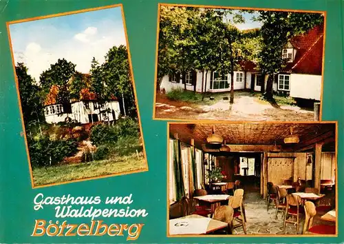 AK / Ansichtskarte  Hoesseringen Gasthaus und Waldpension Gastraum Hoesseringen