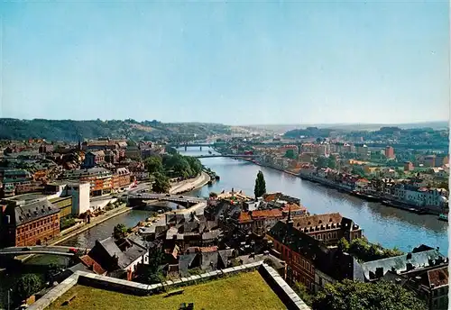 AK / Ansichtskarte  Namur_sur_Meuse_Belgie Le Confluent Sambre et Meuse Vue aerienne 