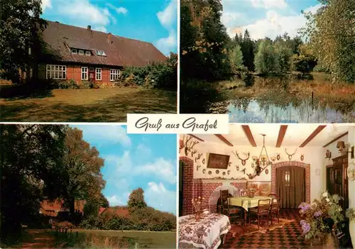 AK / Ansichtskarte  Rotenburg_Wuemme Pension Hof Grafei Bauernhof Grafeler Forst Gastraum Rotenburg Wuemme