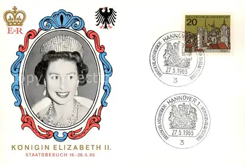 AK / Ansichtskarte  Adel_England Elizabeth 2 Hannover  Adel_England