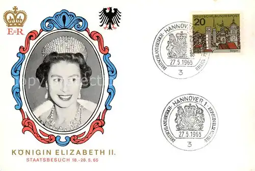 AK / Ansichtskarte  Adel_England Elizabeth 2 Hannover Adel_England