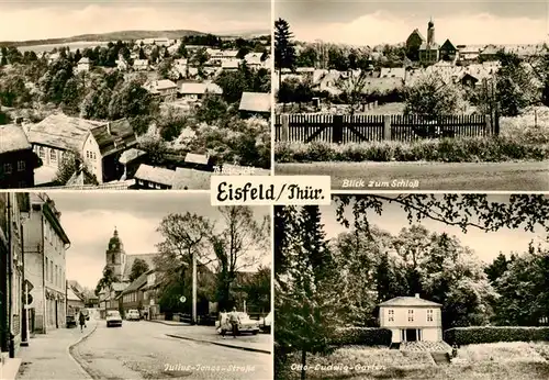 AK / Ansichtskarte  Eisfeld_Thueringen Panorama Schlossblick Julius Jonas Strasse Otto Ludwig Garten 