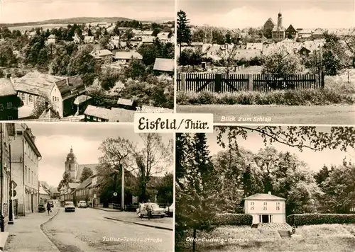 AK / Ansichtskarte  Eisfeld_Thueringen Panorama Schlossblick Julius Jonas strasse Otto Ludwig Garten 