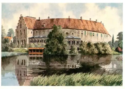 AK / Ansichtskarte  Burgsteinfurt Schloss Burgsteinfurt Aquarell Burgsteinfurt