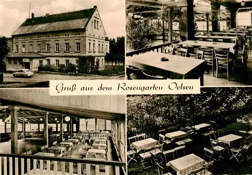 AK / Ansichtskarte 73887830 Oelsen_Bad_Gottleuba-Berggiesshuebel Gasthaus Rosengarten Terrasse Oelsen_Bad