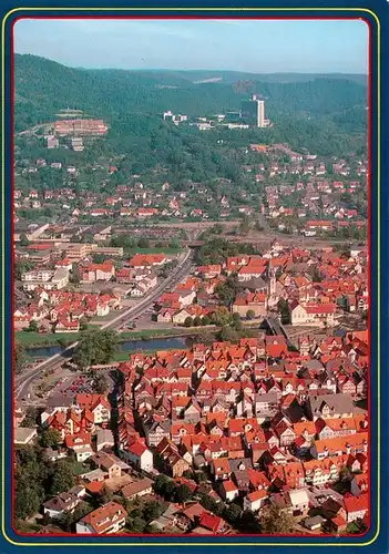 AK / Ansichtskarte  Rotenburg_Fulda Fliegeraufnahme mit Herz und Kreislaufzentrum Rotenburg Fulda