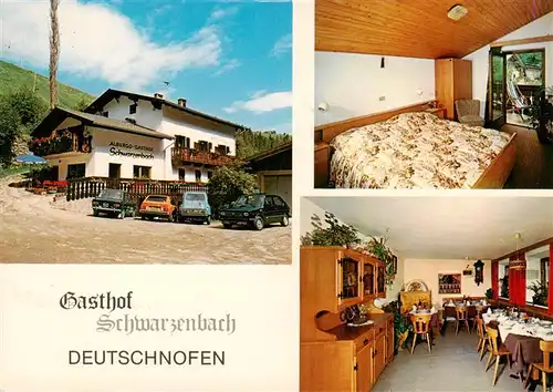 AK / Ansichtskarte 73887906 Deutschnofen_Nova_Ponente Gasthof Schwarzenbach Gaestezimmer Gaststube Deutschnofen_Nova_Ponente