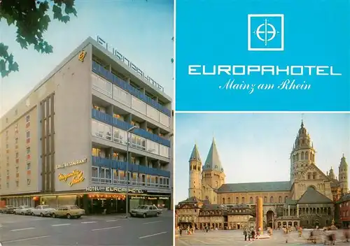 AK / Ansichtskarte 73887942 Mainz__Rhein Europahotel Kirche 