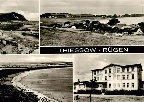 AK / Ansichtskarte  Thiessow_Ostseebad_Ruegen Panorama Strand Kurhaus Strandhotel Thiessow_Ostseebad_Ruegen