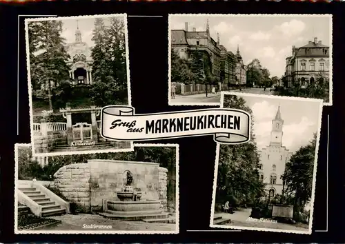 AK / Ansichtskarte  Markneukirchen Kinderhort Stadtbrunnen Altes Rathaus Markneukirchen