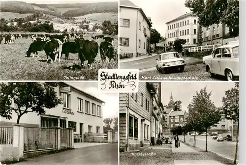 AK / Ansichtskarte  Stadtlengsfeld Teilansicht Karl Liebknecht Oberschule Marktstrasse Stadtlengsfeld