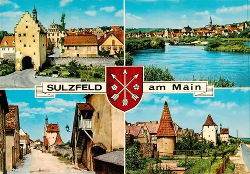 AK / Ansichtskarte  Sulzfeld_Main Ortsansichten Uferpartie am Main Sulzfeld Main