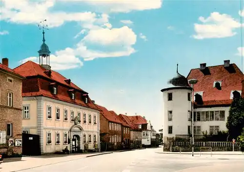 AK / Ansichtskarte  Wiesentheid Rathaus mit Schloss Wiesentheid