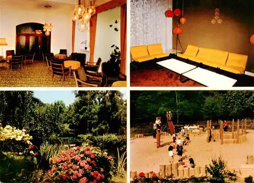 AK / Ansichtskarte  Porta_Westfalica DRK Muetter-Kurheim Parkanlagen Kinderspielplatz Porta_Westfalica