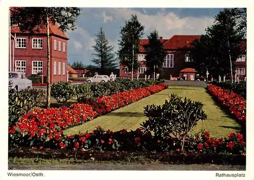 AK / Ansichtskarte  Wiesmoor Rathausplatz Wiesmoor